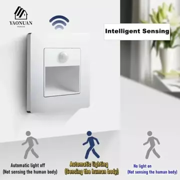 AROMA 2 Đèn LED âm trần, Đèn bước chiếu sáng hành lang Cảm biến chuyển động PIR, Đèn bước LED Đèn ngủ Vỏ cầu thang Đèn tường Đèn tường cầu thang Đèn tường trong nhà