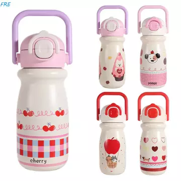 bình nước giữ nhiệt FRE, Cốc nước cách nhiệt 500ML bằng thép không gỉ, Bình cách nhiệt Giữ ấm đun nước uống lạnh và nhiệt Du lịch chịu nhiệt Cốc giữ nhiệt Trà cà phê