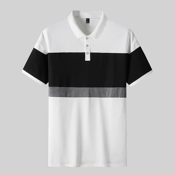 Áo thun mùa hè 2022 Áo thun polo ngắn tay mới Áo thun nam Áo sơ mi cổ nửa tay Áo thun Cotton nguyên chất Áo thun nam hợp thời trang