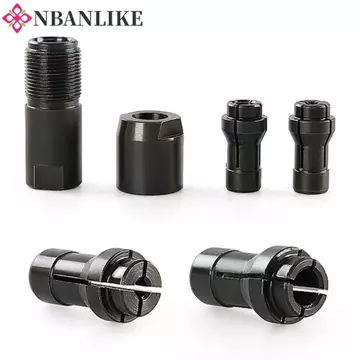 Bộ chuyển đổi sửa đổi máy mài góc NBANLIKE, Bộ chuyển đổi sửa đổi máy mài góc đen bằng thép Carbon cao, sang máy mài thẳng 3 / 6mm M10 Máy mài ren Máy mài góc loại 100