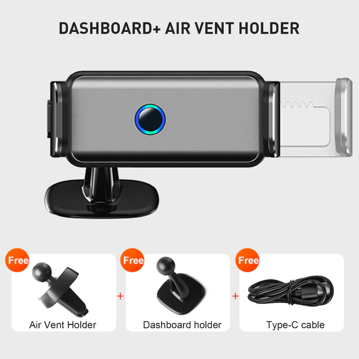 Novsight Giá đỡ điện thoại ô tô điện Tự động kẹp điện thoại di động Giá đỡ bảng điều khiển Giá đỡ điện thoại ô tô Điều chỉnh tự động Giá đỡ lỗ thông h – 3