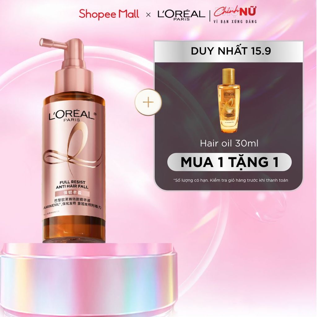 Xịt serum ngăn ngừa & giảm gãy rụng tóc giúp tóc chắc khỏe L'Oreal Paris Full Resist Anti Hairfall 90ml