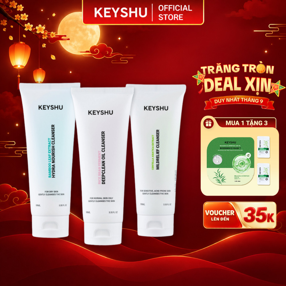 Sữa Rửa Mặt KEYSHU Làm Sạch Dịu Nhẹ Dành Cho Mọi Loại Da 99ml