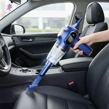 Máy hút bụi ô tô RESOURCE LIMIT, Màn hình LCD hút cao 120W Máy hút bụi không dây, Sử dụng kép 4500Pa Công suất cao Hút mạnh Máy hút bụi cầm tay Vệ sinh văn phòng