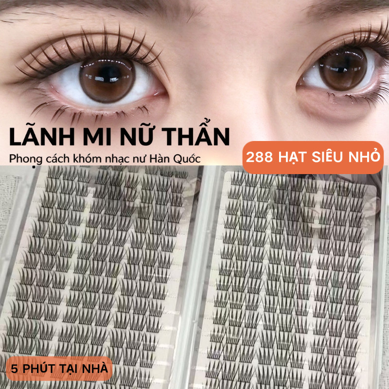 Nhóm Cô Gái Hàn Quốc Sách Lông Mi Dung Tích Lớn Người Mới Biết Tự Nhiên Cụm Đơn Lười Mô Phỏng Lông Mi Giả Phân Đoạn Bộ Ba