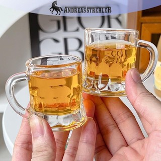 Onetimingfine 1 Cốc Bia 2oz Tay Cầm Nhỏ Rượu Whisky Nhựa Cho Tiệc Cốc Thủy Tinh Barware Nhà Bếp Thanh Ăn Trang Trí Sân Vườn VN