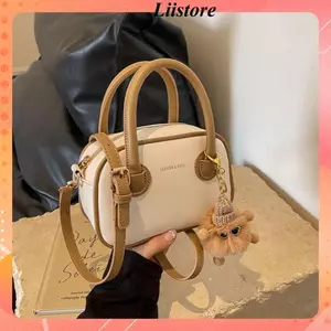 Túi nữ xách tay đeo chéo siêu đẹp đi chơi đi làm 2 Quai tặng kèm móc gấu dễ thương Liistore K198