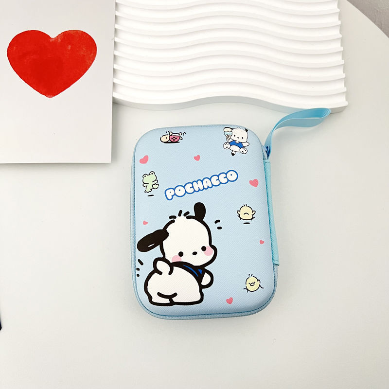 Túi đựng bộ sạc hai lớp dễ thương Stitch – Túi đựng tai nghe tổ chức dụng cụ nhỏ gọn
