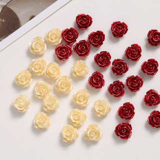 Hàn Quốc Đơn Giản Phù Hợp Với Ngọc Trai Mini Hoa Hồng Miếng Dán DIY Vỏ Điện Thoại Bông Tai Nữ Bông Tai Trang Sức Phụ Kiện