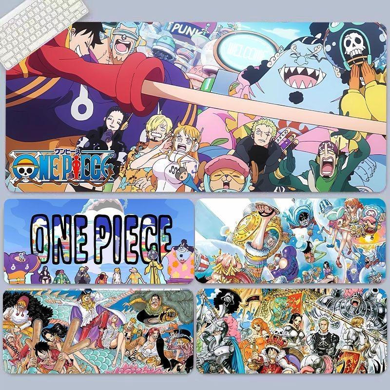 Miếng lót chuột chơi game One Piece Crew - Thảm để bàn Anime Ace Zoro XL, Đế cao su chống trượt 3mm
