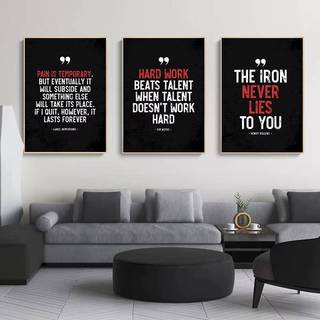 Trích dẫn tạo động lực Just Do It Success Fitness Poster No Frame Canvas Tranh văn phòng Phòng khách Trang trí nội thất
