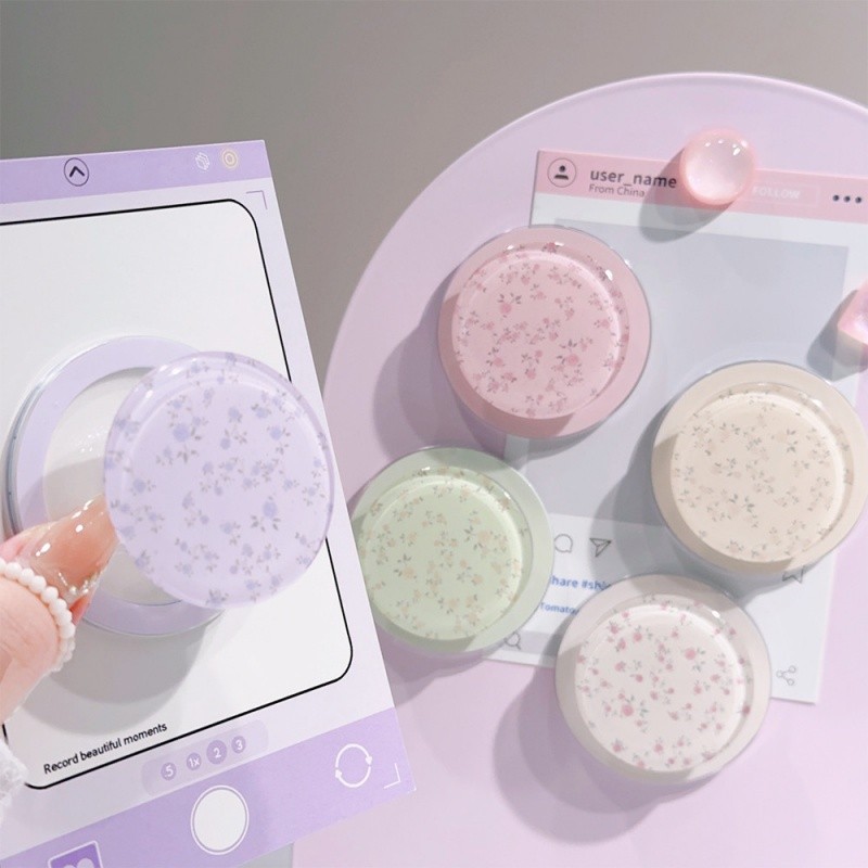 Màu Kẹo Hoa Hồng Hoa Từ Giá Đỡ Gấp Điện Thoại Grip Tok Chân Đế Giá Đỡ Ổ Cắm Túi Hỗ Trợ Nhẫn Đứng Ngón Tay Giá Đỡ Lười Phụ Kiện Điện Thoại
