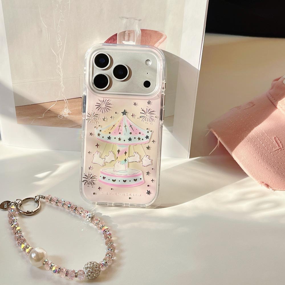 Ốp lưng cứng Tương thích với iPhone 13 14 14Pro 14ProMax 15 15Pro 15ProMax 16 16Pro 16ProMax 17 17Pro 17ProMax Ốp họa tiết băng chuyền pháo hoa