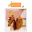 Móc khóa OLVIDO Capybara, Móc khóa sang trọng màu nâu Polyester, Đồ chơi mặt dây chuyền PP bông ép để tạo bong bóng Capybara hình Capybara bong bóng móc khóa cho bé gái