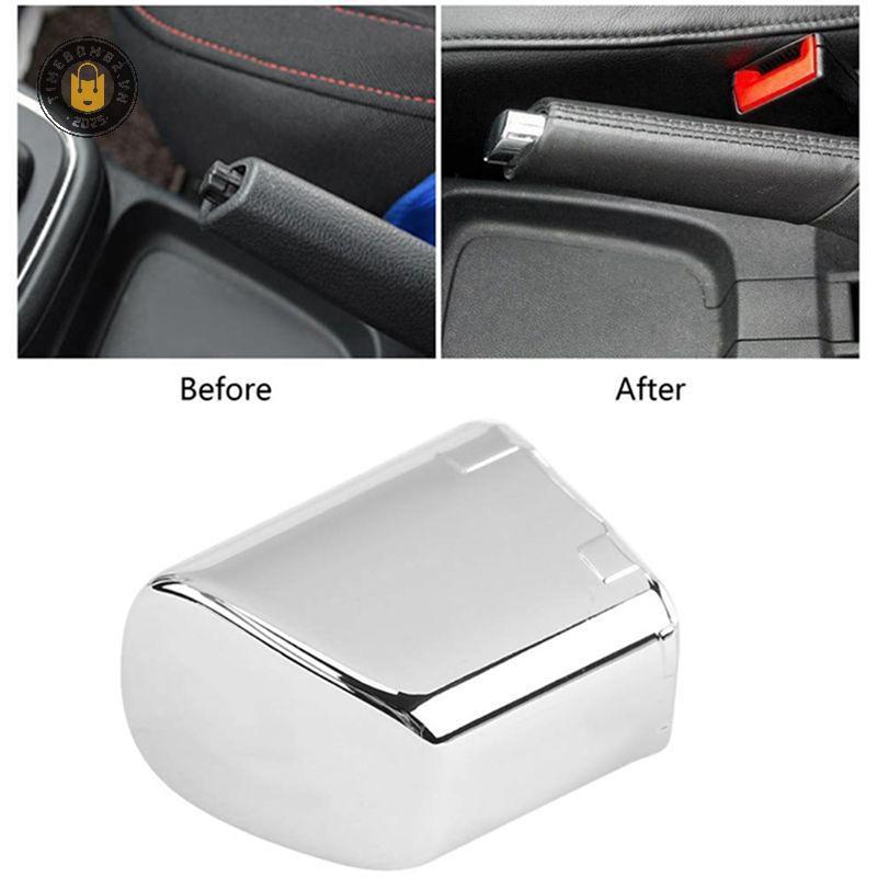 {TB & Bag} Nắp nút phanh tay Chrome Handbrake Lever Nút đỗ xe Vỏ bạc Nội thất ô tô cho Cross 6Rd711333Một phụ kiện.
