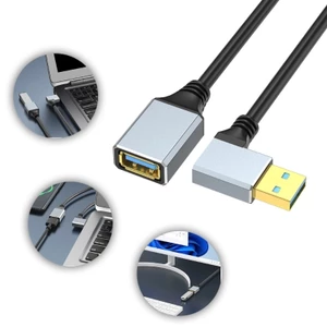 Dây nối dài BTM USB 3 0 Nam sang Nữ với phích cắm góc 90 độ Hỗ trợ tốc độ 5Gbps cho ổ cứng gắn ngoài