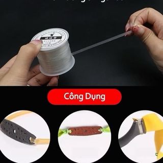 Cuộn dây cột thun cao cấp, cuộn dây trong suốt 20m dai bền