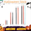 QEARY Halloween Magic Wand, Nhựa DIY Wizard Staff, Halloween 38 / 95 / 124cm Có Thể Điều Chỉnh Chiều Dài Có Thể Tháo Rời Cosplay Cane Trang Phục Chống Đỡ