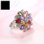Một thế giới| Phụ Nữ Nhiều Màu Đính Đá Cubic Zirconia Nhẫn Cưới Đính Hôn Trang Sức