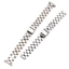 Dây đeo đồng hồ bằng thép không gỉ 00985 / 14mm Mô hình chữ T ba hạt bằng thép không gỉ / Đồng hồ thông minh Dây đeo thay thế chuyên dụng / Phụ kiện dây đeo bằng thép phù hợp thời trang / Dây chuyền đồng hồ đa năng thể thao giải trí