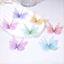 EDIWANY 50 Miếng Dán Bướm Vải Organza, Miếng Dán Thêu Bướm Voan Hai Lớp Nhiều Màu Sắc, Miếng Dán May Quần Áo Mờ Phụ Kiện Tóc Cô Dâu