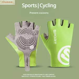 Găng Tay Nửa Ngón OUSXA, Màn Hình Cảm Ứng Chống Sốc Nam Nữ Găng Tay Xe Đạp, Chống Gió Thoáng Khí Chống Trơn Trượt Găng Tay Đi Xe Đạp Gel Thể Thao