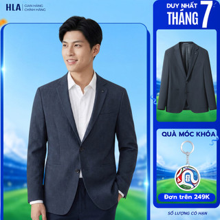 [BST MỚI] Áo Khoác Vest Nam HLA - Blazer Công Sở Cao Cấp, Chất Vải Viscoso Co Giãn, Ít Nhăn, Form Lịch Lãm