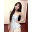 Nút thắt nơ ngọt ngào kiểu Pháp Áo ống không tay có dây buộc eo hẹp Slim-fit Hot Girl Top Slimmer Look Áo Vest xanh mùa hè