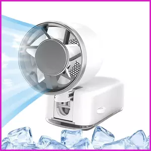 Quạt cầm tay Công cụ thông gió tuabin 199 tốc độ có đèn LED Quạt du lịch có thể sạc lại cho văn phòng tại nhà lyuvn