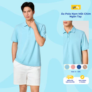 Áo Polo Nam YODY Ngắn Tay vải Mắt Chim thoáng mát thấm hút nhanh MCPO26A061