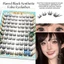 Manga Mắt Mèo Mắt Cáo Lông Mi Giả Sợi Tổng Hợp Đen Ngắn Phía Trước Lưng Dài Lông Mi loe C Curl 7 Đến 13mm Chiều Dài Hỗn Hợp Để Mở Rộng Mắt Nhìn Tự Nhiên Trang Điểm Hàng Ngày Và Sân Khấu