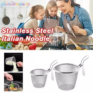 Khung Ảnh Lưới Thép Không Gỉ Lưới Lọc Giỏ Rây Nồi Nóng Luộc Thực Phẩm Rây Lọc Rửa Chiên Hơi Nồi Rau Rây Lọc VN