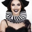 WEETW Cổ Xù, Có Thể Tháo Rời Victoria Trang Phục Xiếc Chú Hề Cổ Xù, Cosplay Sang Trọng Retro Vintage Phục Hưng Cổ Giả Cổ Áo Phụ Kiện