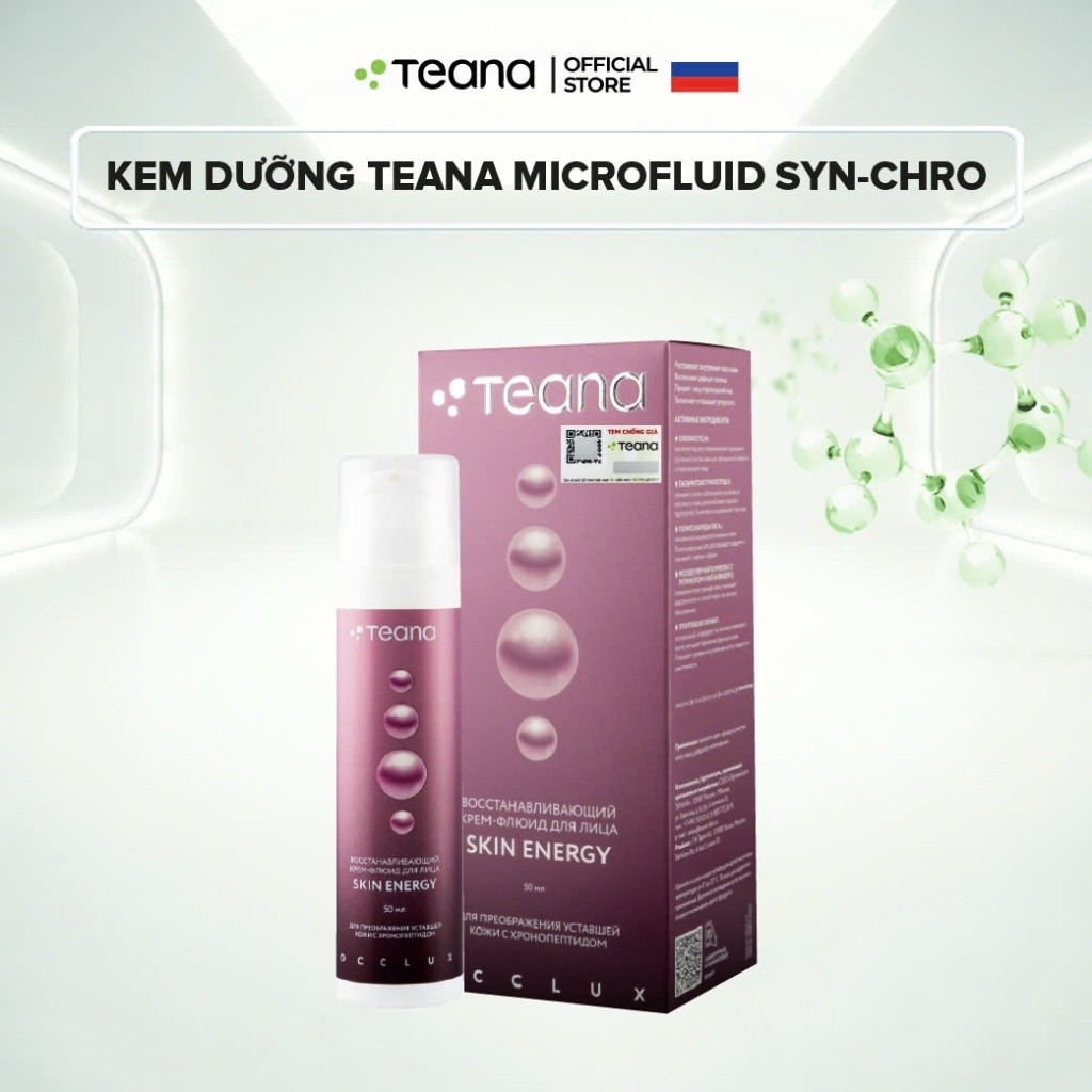 Kem dưỡng Teana Occlux Molecular Microfluid Syn-Chro phục hồi da 50ml