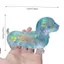 QEARY Xúc Xích Chó Fidget, Bột Lấp Lánh Kết Cấu Maltose Đồ Chơi Tăng Chậm, Bé Trai Bé Gái Chó Con Dễ Thương Mô Phỏng Pinch Mềm Đồ Chơi Squishy Trẻ Em