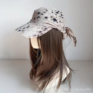 Mùa Xuân Hè Phong Cách Mới Da Báo In Mũ Bóng Chày Nữ Phối Ren Mũ Trùm Đầu Mũ Che Nắng Niche Độc Đáo