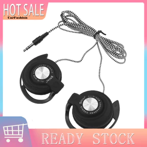 < CarFashion > Kẹp có dây cắm 35mm đa năng trên tai Tai nghe thể thao Tai nghe âm trầm nặng