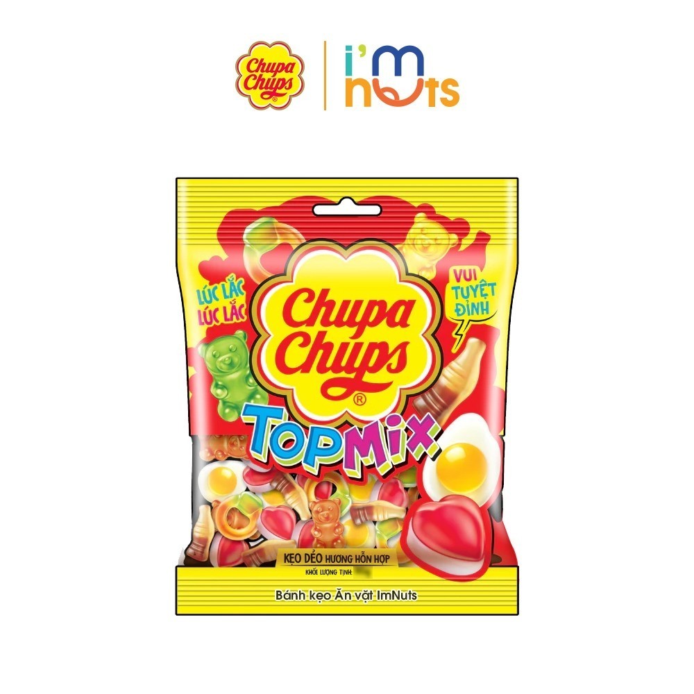 Combo Kẹo Dẻo Trái Cây 5 Gói Chupa Chups, Alpenliebe Jelly - Date Mới