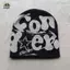 Vintage Y2K Len Acrylic Mũ Dệt Kim Nữ Beanie Mùa Đông Ấm Bò Bông Tai Kẹp Hip Hop Thường Ngày Skullies Mũ Ngoài Trời EMKK