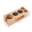 WANYEDI Giá đỡ cà phê bằng gỗ, Trạm Tamping cà phê thiết kế chống trượt 5 lỗ, Chất liệu gỗ bền nhỏ gọn kèm thảm Giá đỡ thảm Tamper sử dụng tại nhà