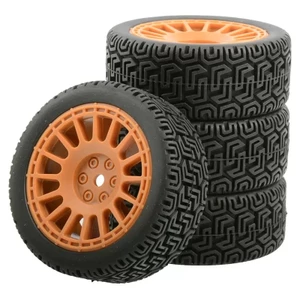 4 68mm 12mm Hex Nylon Bánh Xe Cao Su Lốp Cho 1 / 10 Trên Đường Đua Xe RC TAMIAY TT02 TT01 XV02 HSP 94123 Kyosho Fw06 94122 WLtoys 144001 Và 1 / 18 1 / 16