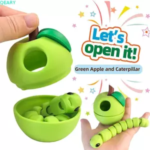 Đồ chơi trái cây in hình QEARY 3D, Khớp toàn thân nhiều màu Hình mô hình có thể di chuyển được, Hình mô hình Giáo dục dễ thương và ngớ ngẩn Thiết kế di động bằng nhựa Trang trí máy tính để bàn sinh nhật