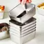 TMOY 600ml Tủ Lạnh Bằng Thép Không Gỉ Hộp Bảo Quản Thực Phẩm Có Nắp Nhựa Chuẩn Bị Thực Phẩm Tươi Hộp Bảo Quản Hộp Dã Ngoại TMOY