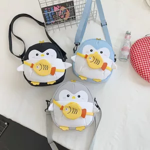 Hoạt Hình Dễ Thương Chim Cánh Cụt Túi Phong Cách Mới Hợp Thời Trang Mẫu Giáo Bé Gái Bé Trai Bé Đi Chơi Nhỏ Túi Đeo Chéo Ba Lô