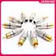 JASMINE 10 Chiếc RCA Cắm Âm Thanh Video Loing Cáp Nam Kết Nối Mạ Vàng JASMINE
