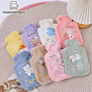 Nhíp Hoạt Hình Sang Trọng Thỏ Gấu Bình Nước Nóng Đổ Nước Nhung Nhỏ Di Động Học Sinh Cầm Tay Dễ Thương Ấm Túi Nước VN
