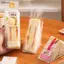 Luckyew 100 Chiếc Sandwich Nhựa Paaging Trong Suốt Tam Giác Túi Cho Bánh Mì Mông Túi Sinh Nhật Trang Trí Điều Trị TQ