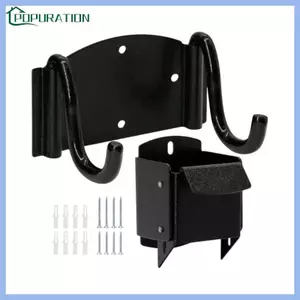 Bộ móc lưu trữ treo tường hai bánh xe cút kít POP với khoảng cách gắn có thể điều chỉnh để lưu trữ tường nhà để xe và lưu trữ vỏ