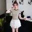 Áo Thun Nữ Dáng Ôm Kẻ Sọc Phối Viền Tay Cổ Kiểu Basic A5188505 - - Hieuvy Botique