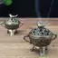 Ziyulinyuk Magpie Luy Hương Đốt Kim Loại Sen Lư Hương Bát Đựng Hương Có Tay Cầm Thiền Yoga Trang Trí Nhà Phong Cách Cổ VN